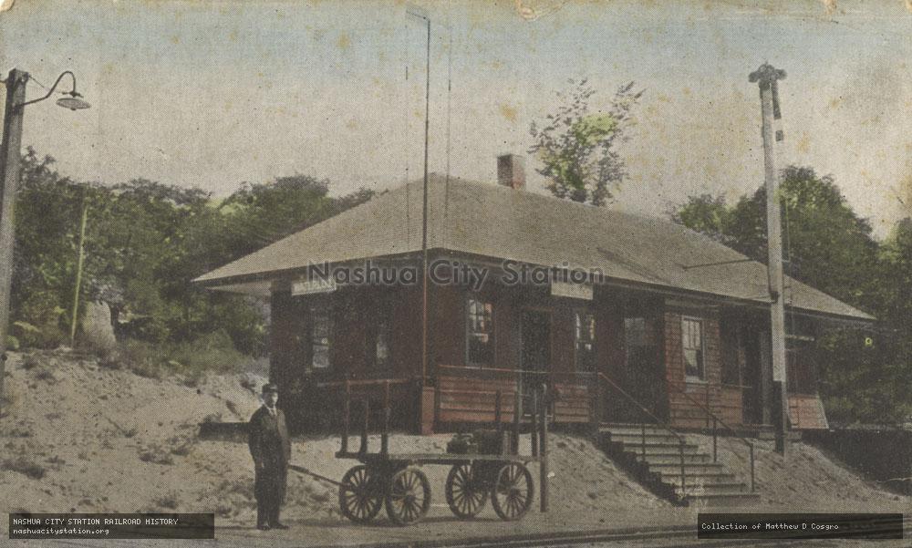Postcard: New Boston & Maine Station, Waterloo, New Hampshire